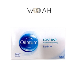 Oilatum Soap Bar suitable for cleansing สบู่ก้อน ออยลาตุ้ม โซพ บาร์ สูตรอ่อนโยน 100 กรัม