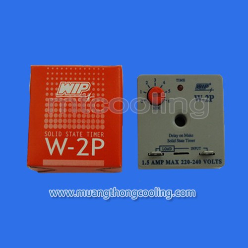 ไทเมอร์แอร์แบบปรับได้ ยี่ห้อ WIP รุ่น W-2P ตัวหน่วงเวลาแบบตั้งเวลาได้ 0-6 นาที Solid State Timer