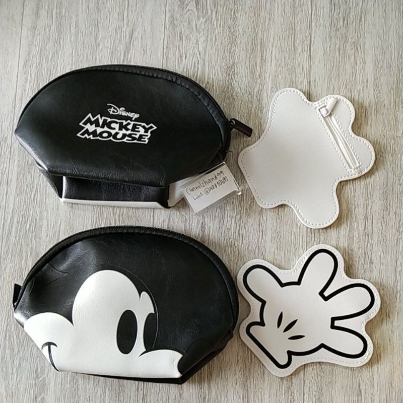 CHANEL2HAND99 ดีสนีย์ มิกกี้ Disney Mickey Mouse กระเป๋าเครื่องสำอาง +กระเป๋ารูปมือ ใส่เหรียญ บัตร กระเป๋านิตยสารญี่ปุ่น