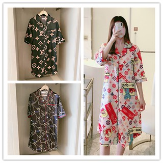 [ราคาถูกที่สุด]ชุดนอนสตรี，เดรส，วัสดุผ้าซาตินเนื้อนุ่ม，8 สี