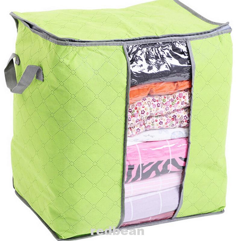 Duvet Storage Bags Foldable Compact Clothing Bag Case Box with Zipper