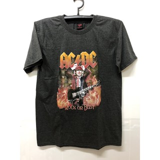 เสื้อวงดนตรี ผ้าวินเทจ T-shirt ACDC