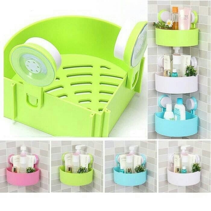 ห้องอาบน้ํา CORNER SHELF MULTIPURPOSE SHELF SOAP SHELF MULTIPURPOSE SHELF (WITHOUT DRILLING)