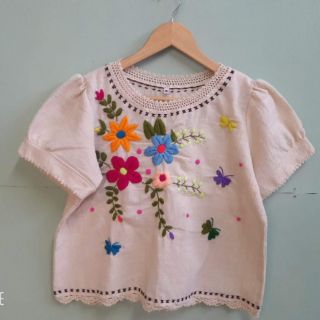 เสื้อผ้าฝ้าย  งานปักมือ งามๆ