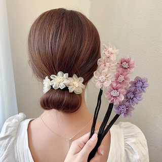 New Design Fashion Bun Hair Extensions Custom Elegant Deft Hairstyles Holder Hair Magic Synthetic Hair Bun Maker