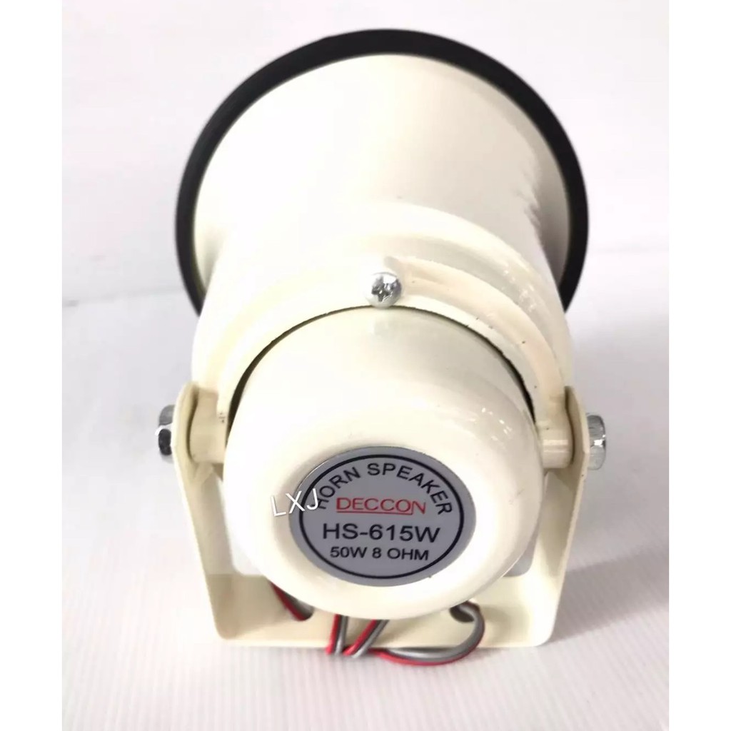 ลำโพงฮอร์นกลม: 6นิ้ว 50 วัตต์ 8โอห์ม อลูมิเนียม กันน้ำ DECCON HS-6K 1ตัว