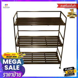 ชั้นวางของหน้ากว้าง 3 ชั้น STACKO SHE04115 64.5x28.5x81.9 ซม. สีน้ำตาลเข้ม3 TIER SHELVES STACKO SHE04115 64.5X28.5X81.9C