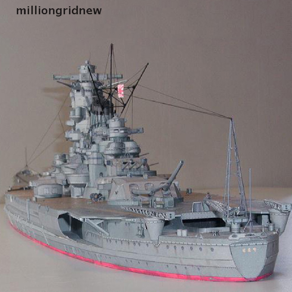 3D DIY Paper Model 1:250 USS Arizona Battleship Imperial Japanese Navy ModelFEH 