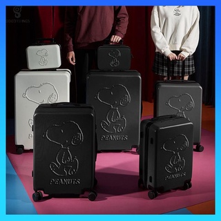กระเป๋าเดินทาง 20 นิ้ว กระเป๋าเดินทาง 18 นิ้ว Snoopy Luggage Cartoon Lever Box Mens Small Fresh Box Mini Travel Sub -box รุ่นเกาหลีเวอร์ชันเกาหลี