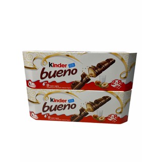 KINDER BUENO CHOCOLATE,ซ็อกโกแลตแท่ง สินค้านำเข้าจากมาเลเซีย 1SETCOMBO/จำนวน 2 กล่อง/บรรจุ 32 ชิ้น ราคาพิเศษ พร้อมส่ง!!