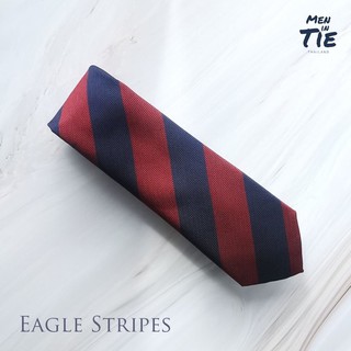 MEN IN TIE เนคไทลาย Eagle Stripes