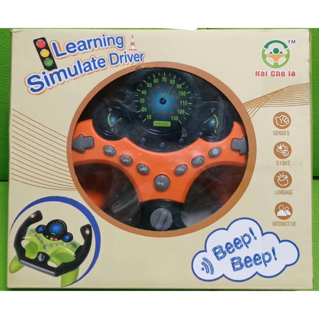 Learning stimulate driver พวงมาลัยหัดขับ พวงมาลัยรถของเด็กเล่น