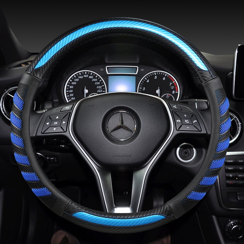หนังพวงมาลัยรถ 37 38 ซม.15 "สําหรับ Mercedes-Benz GLK GLE GLS GL ML GLC Class GLK260 GLC200 LG350 ML