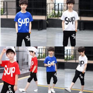 👕Pre-Order👕ชุดเด็กสกรีน Sup