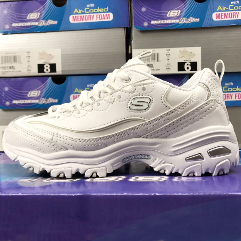 white skechers shoes