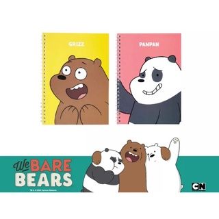 สมุดโน๊ตสันห่วง สมุดจดบันทึก สมุดริมลวด มีเส้น ขนาด A5 วี แบร์ แบร์ We BARE BEARS