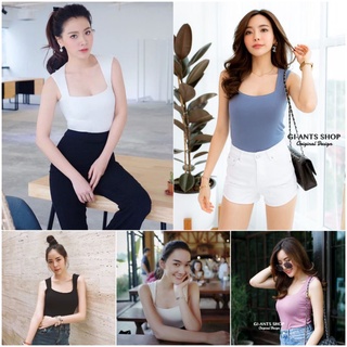 🔥พร้อมจัดส่ง🔥 ป้าย GI-ANTS เสื้อกล้ามคอเหลี่ยมหลังเต็ม ผ้าเรย่อนเนื้อดี ใส่สวยมาก G60