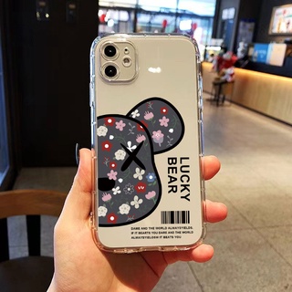 เคสiPhone7plus ฝาครอบป้องกันการตก ความกดอากาศ เคสซิลิโคน เคสโทรศัพท์มือถือแบบใส ลายการ์ตูนหมีโหด สําหรับ เคสไอโฟน11 โทรศัพท์ ip i 6s 7 8 plus 11 เคสไอโฟน 13 เคสไอโฟน 13 เคสไอโฟน 12 pro max mini เคสไอโฟน7พลัส xs XR iPhone 14 case เคสโทรศัพท์