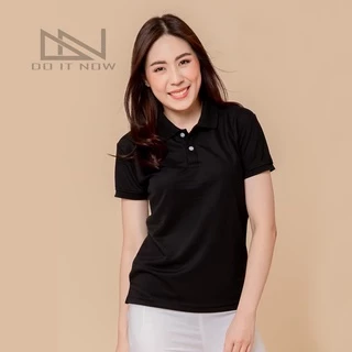 เสื้อโปโลแขนจั๊ม 🔥สีดำ🔥 (หญิง) By Doitnow สินค้าคุณภาพ จากแห่งผลิตโดยตรง!!