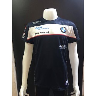 เสื้อยืด BMW น้ำเงินขาว + จัดส่งฟรี