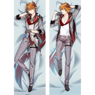 พร้อมส่ง ปลอกหมอน ลายอนิเมะญี่ปุ่น Genshin Impact Dakimakura Tartaglia Kaeya Xiao ขนาด 150*50 ซม.