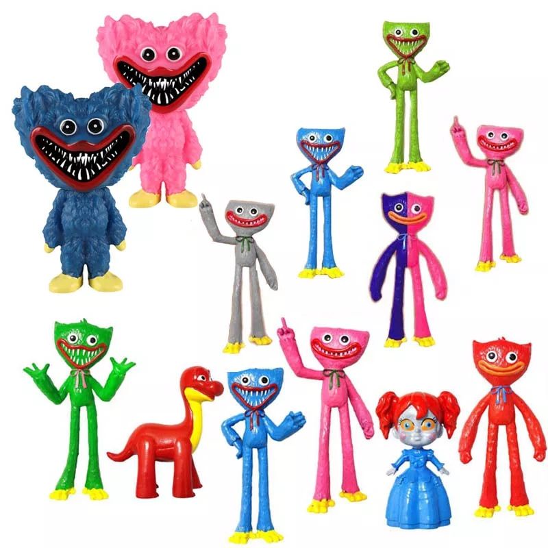 พร้อมส่ง โมเดล Poppy Playtime Huggy Wuggys ขนาด 10 ซม. เกรดพรีเมี่ยม งานสวยมาก สุดสยองเหมือนในเกมส์เลยครับผม