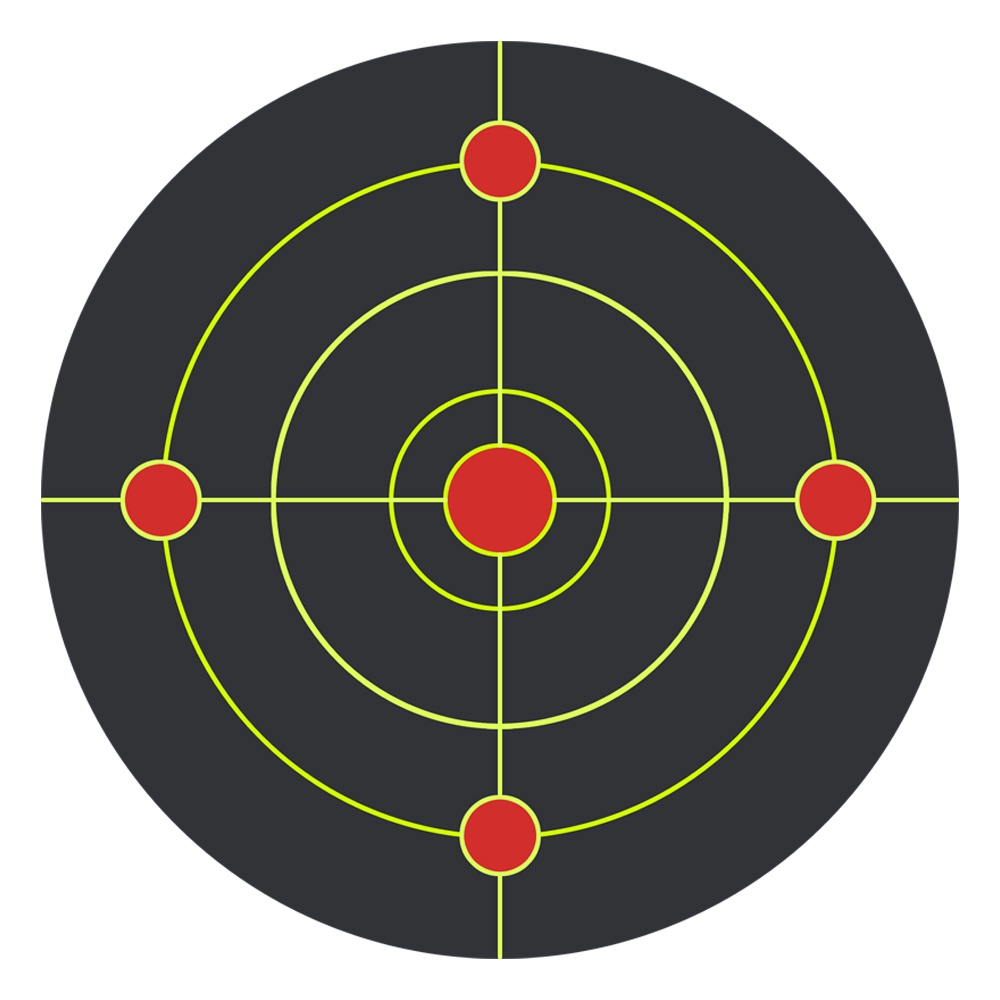 เป้าหมายการฝึกอบรมBC 100pcs/Roll Shooting Target Adhesive Shoot Targets ...