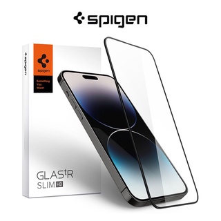 Spigen iPhone 14 Pro Max กระจกกันรอยหน้าจอ แบบเต็มจอ HD