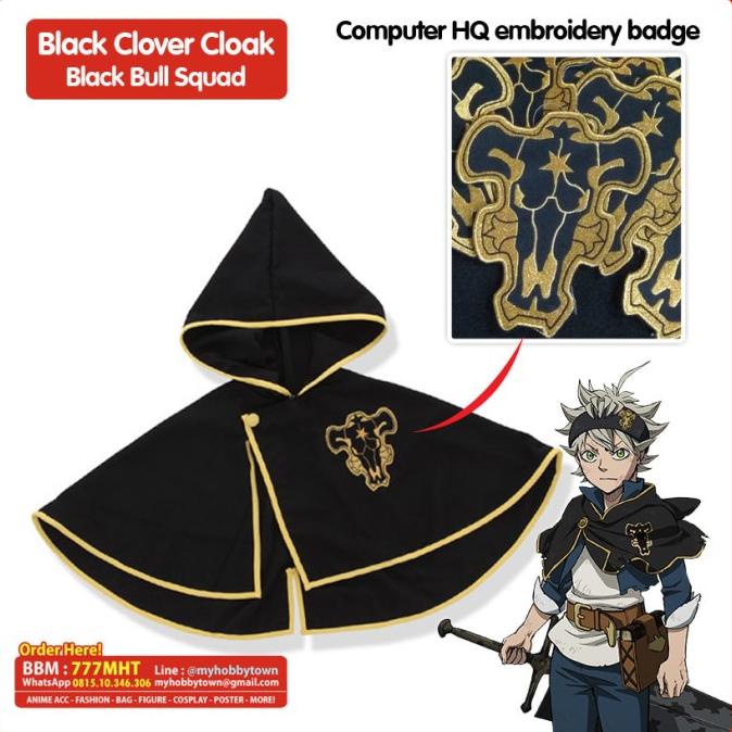 เสื้อคลุม/เสื้อคลุม Black Clover: Black Bull Squad (Asta)