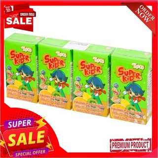 ทิปโก้ซุปเปอร์คิดน้ำผักผลไม้รวม100%110X4TIPCO SUPERKID MIXED VEGGIE JUICE 110X4