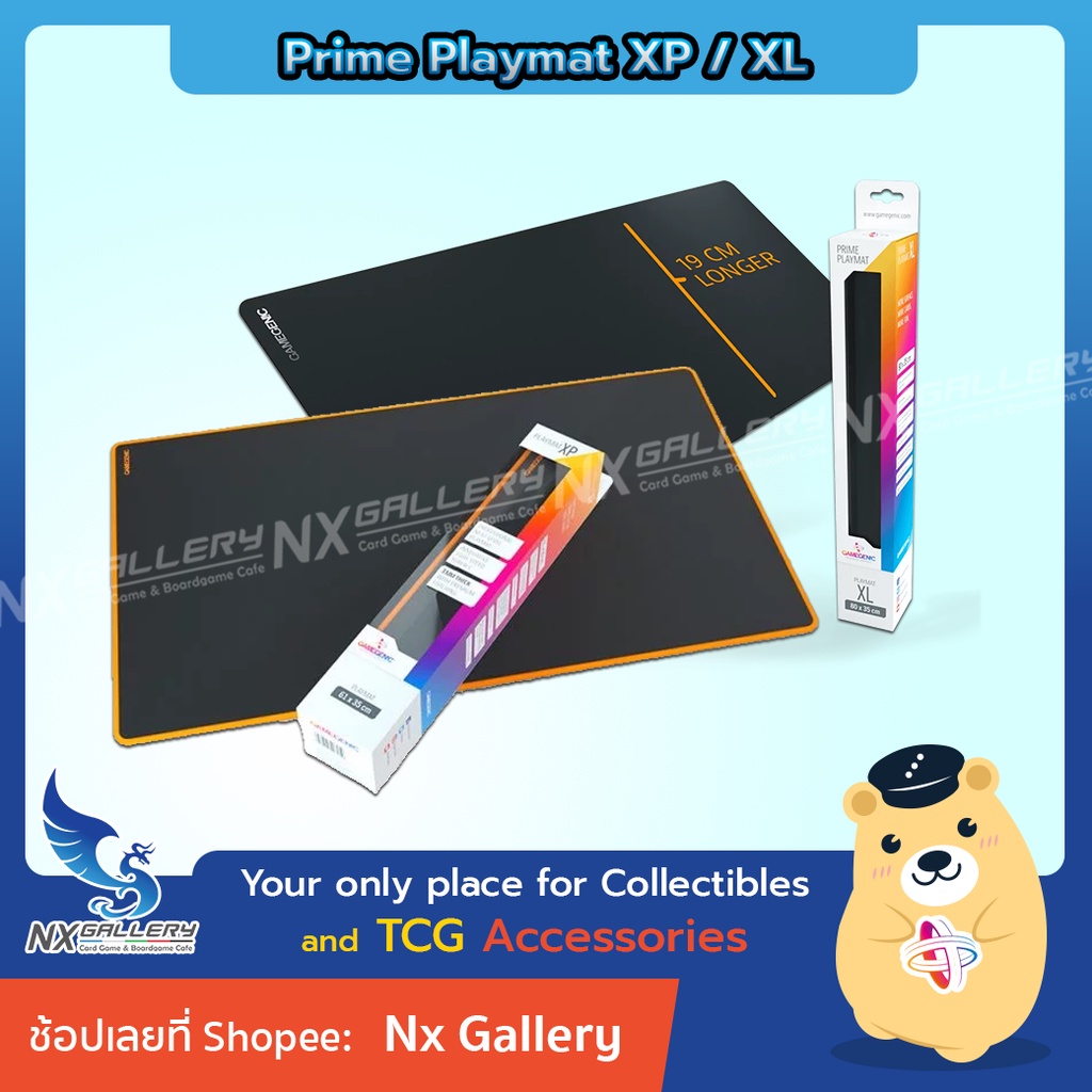 GameGenic Prime Playmat XL XP แผ่นรองเล่นการ์ด แบบยาวพิเศษ ของแท้ 100