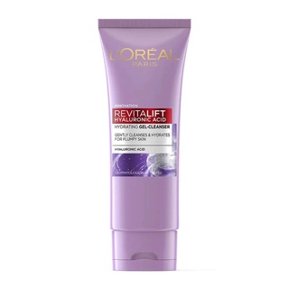 LOREAL ลอรีอัล ปารีส รีไวทัลลิฟท์ ไฮยาลูรอนิค แอซิด ไฮเดรติง เจล คลีนเซอร์ 100 มล.