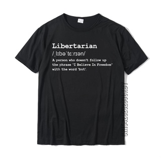 เสื้อยืดผ้าฝ้าย เสื้อยืดท็อป ผ้าฝ้าย เข้ารูป ลาย Libertarian Definition แฟชั่นคลาสสิก สําหรับผู้ชาย