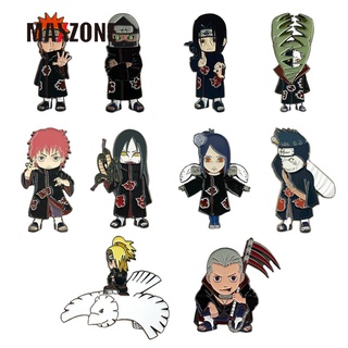 Maxzone เข็มกลัดโลหะ รูป Shippuden Akatsuki Itachi Deidara Sasori Hoshigaki Kisame Orochimaru Kakuzu Hidan Zetsu Konan Pain