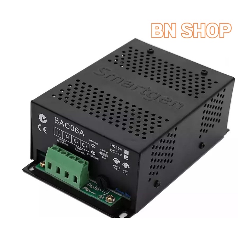 ชุดชาร์จแบตเตอรี่สำหรับเครื่องปั่นไฟ BAC06A Switching Battery Floating Charger 24V 3A