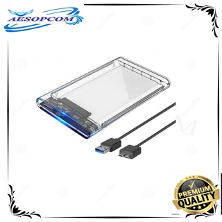 2.5inch Transparent SATA Hard Disk Drive USB 3.0 enclosure case