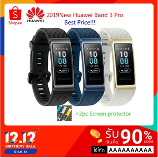 Huawei Band 3 Pro Smart Bracelet 0.95 inch Tracker GPS Swimming Waterproof Bluetooth Fitness Tracker Touch Screen