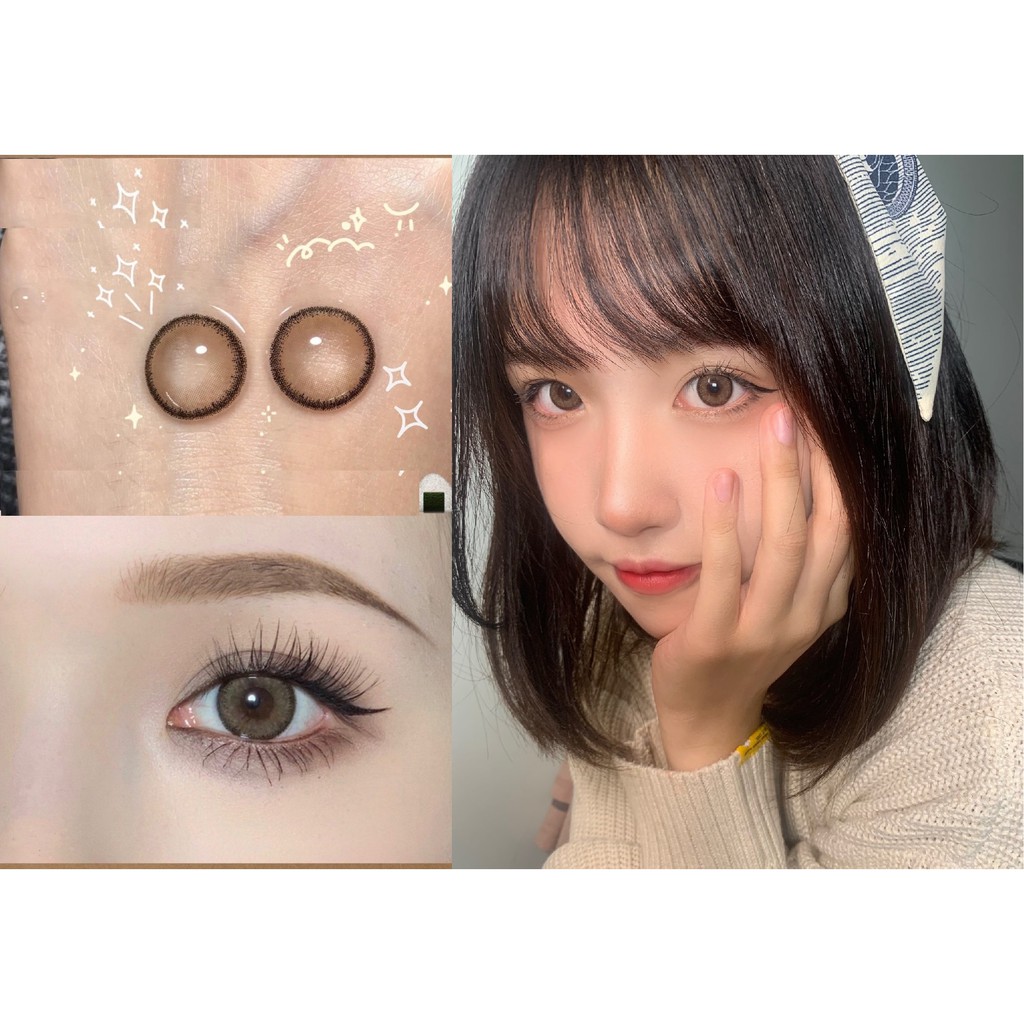 คอนแทคเลนส์ สีน้ำตาล ยี่ห้อ Vi - Ii รุ่น Nmt ขนาด 14.2 มม. ( เกรด 0-8 )