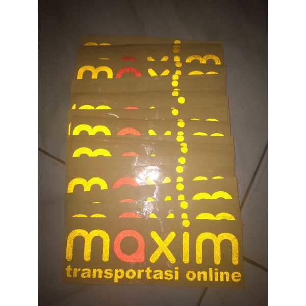 สติ๊กเกอร์ขับออนไลน์ Maxim OJEK CAN BE SINGLE