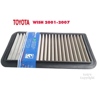 กรองสแตนเลส กรองอากาศรถยนต์ สำหรับ TOYOTA WISH ช่วงปี 2001-2007 ถอดล้างทำความสะอาดได้ ใช้งานได้ยาวนาน ประหยัดเชื้อเพลิง