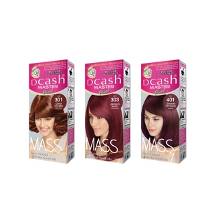 [โทนแดง] Dcash ดีแคช มาสเตอร์ แมส คัลเลอร์ ครีม Master Mass #สีย้อมผม