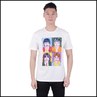 เสื้อยืดวงดนตรีเสื้อยืด พิมพ์ลาย The Beatles Pop Art สไตล์วินเทจ สําหรับห้องจราจรall size