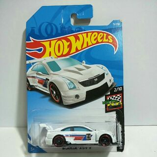 รถเหล็ก Hot wheels 16 CADILLAC ATS-V R ขาว (lb005)