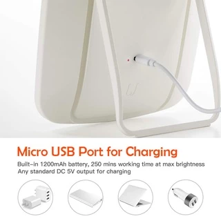 JORDAN JUDY LED Lighted Makeup Mirror กระจกแต่งหน้า กระจกแต่งหน้ามีไฟ พกพาสะดวก พับได้