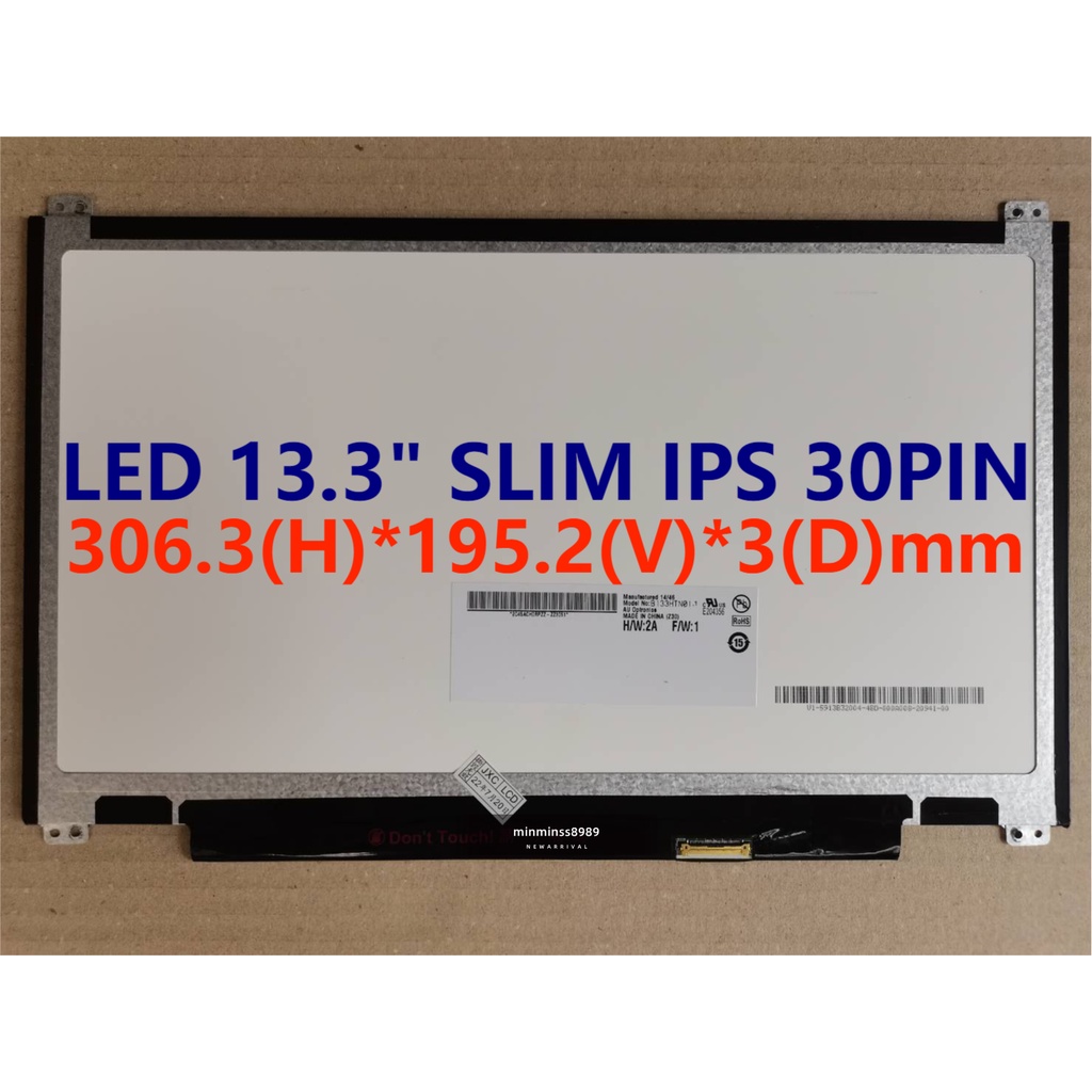 LED หน้าจอNOTEBOOK 13.3”SLIM IPS 30PIN (B133HTN01.1) #1