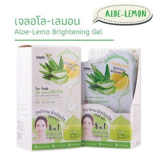 [กล่อง 6 ซอง] Nami I’m Fresh Aloe-Lemon Brightening Gel (เจลอโล-เลมอน) นามิ เจลมะนาว