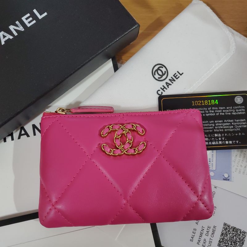 กระเป๋าใส่เหรียญใส่การ์ด Chanel 19 งาน Original หนังแท้