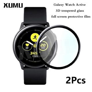 Xumu 2Pcs Samsung Galaxy Watch Active 1 2 3D Soft Fibre Screen Protector Film Not Tempered Glass