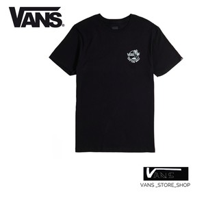 เสื้อยืดVANS MINI DUAL PALM III T-SHIRT BLACK WHITE สินค้ามีประกันแท้