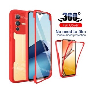 เคสป้องกันโทรศัพท์มือถือ PC TPU กันกระแทก 360 องศา สําหรับ Vivo V23 5G V 23 V23 Y20 Y20I Y20SY12S Y12A Y20 SG VivoV23 5G